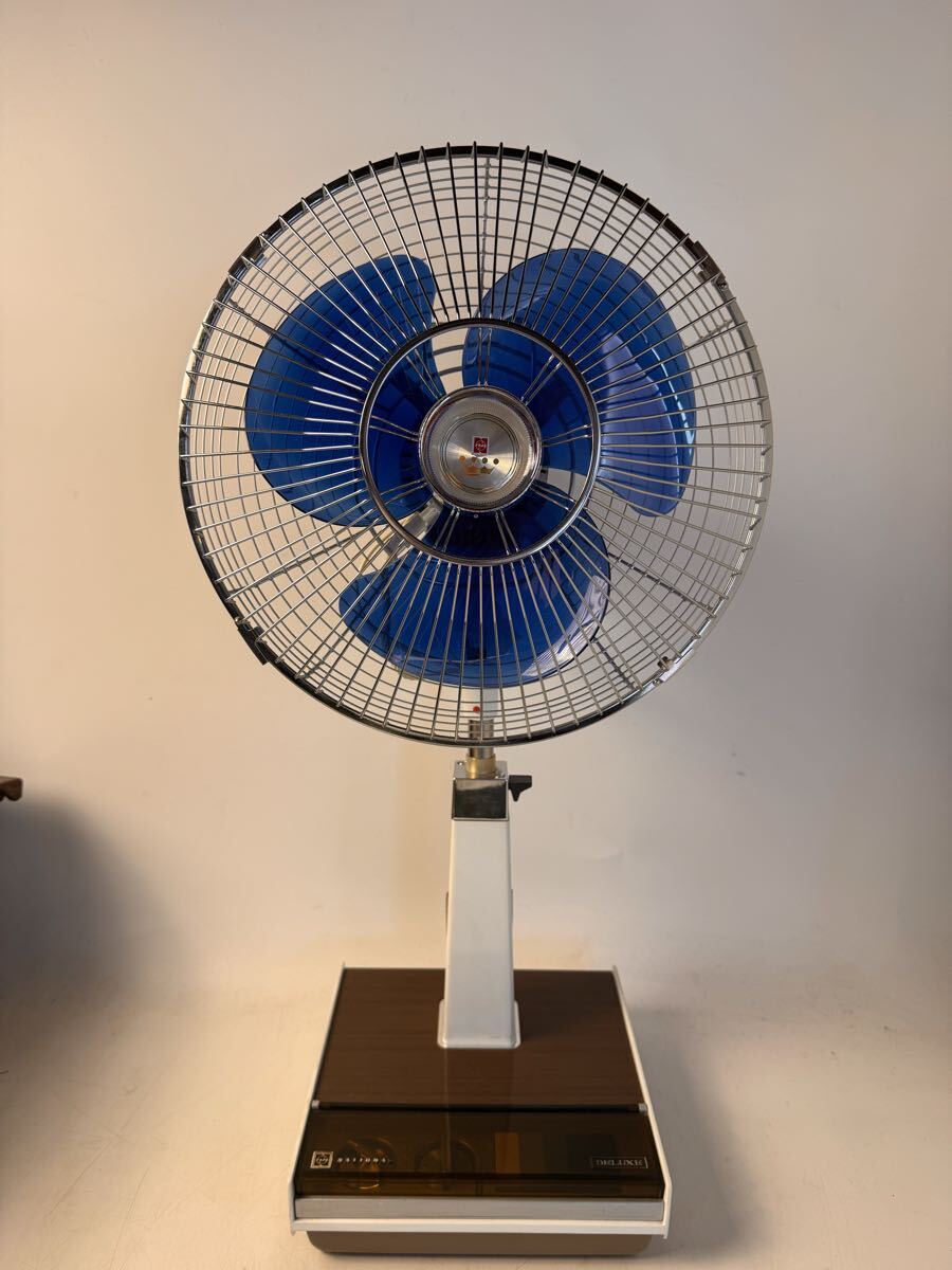 昭和レトロ アンティーク 三菱 四角 扇風機 25㎝ お座敷扇 RM-10A 色