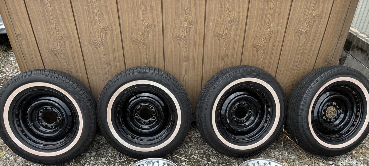 ダッジ ラム バン 純正 クロームメッキ スチールホイール 4本 PCD139.7 