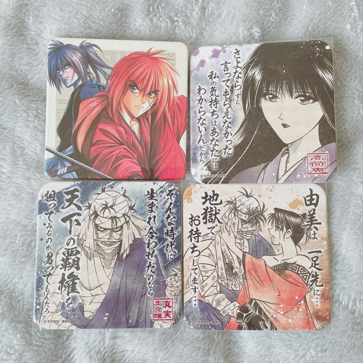 新品】新品 ジャンプ展 るろうに剣心 アートコースター BOX全種セット