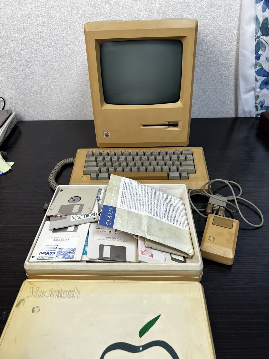 中古】激レア【初代 Macintosh 128K 完動品】FDD良好 ソフト完備 美品