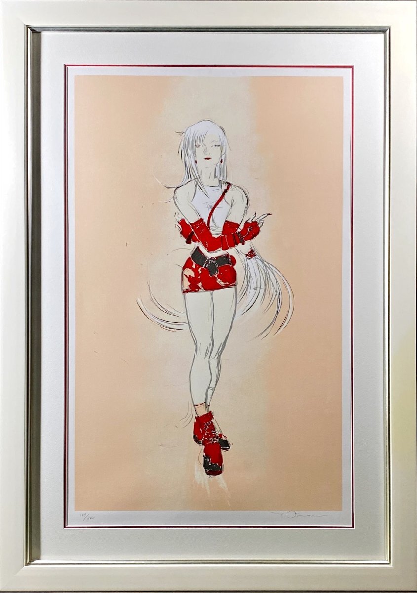 天野喜孝 版画 凜光 クラウド＆エアリス ファイナルファンタジー