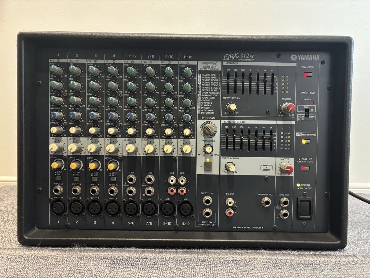 1円 YAMAHA MV1000 ラックマウント ミキサー MIXER PA機器 ヤマハ 通電