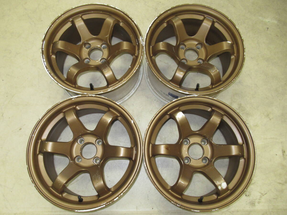 ☆STANCE MAGIC メッシュホイール 14×6.5J +35 4H-100 ゴールド 4本