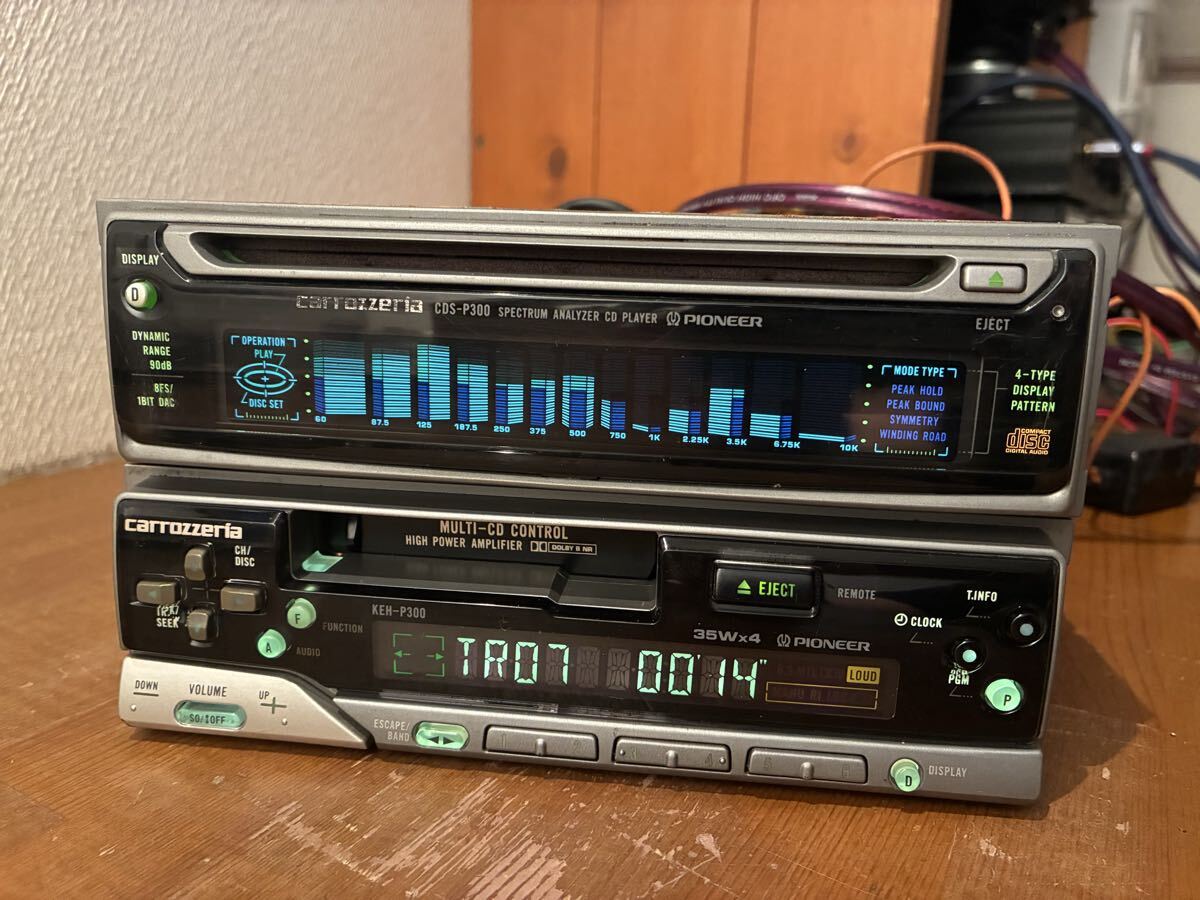 中古】カロッツェリア MEH-P9900 CDS-P5000 スペアナ CD MD 完動品の