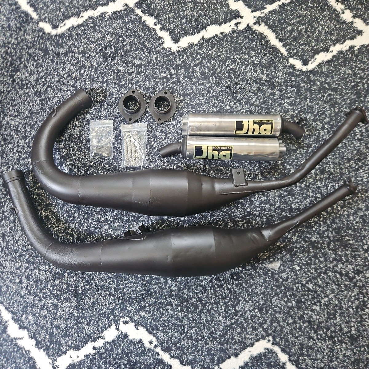 中古】激安！NSR250用エトスデザイン製ステンレス&カーボンチャンバー