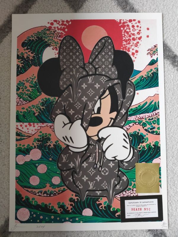 新品】2020年 世界限定100枚 DEATH NYC アートポスター カウズ kaws
