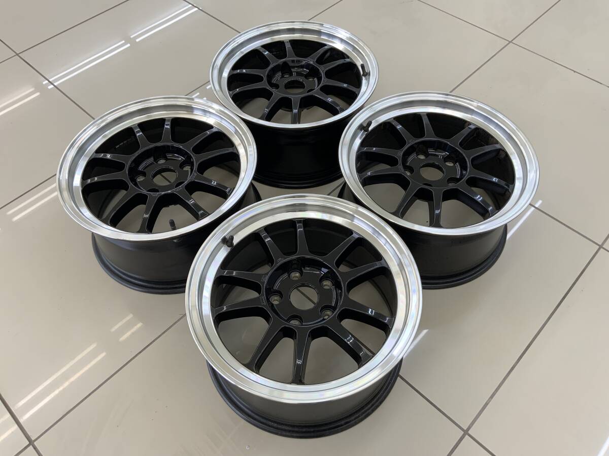 深リム ホイール 15インチ 4穴4H 114.3 9j+20 2本セット ジャンク