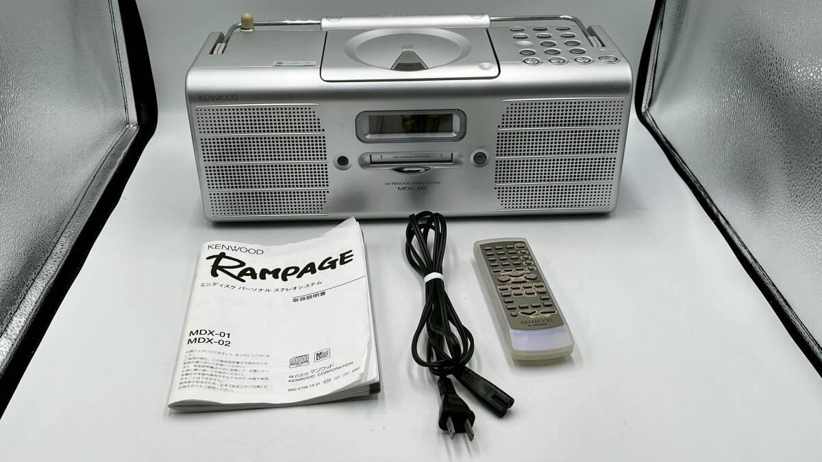 ケンウッド CD/MDラジカセ Rampage ◇MDX-K3/動作良好 -美品の落札情報