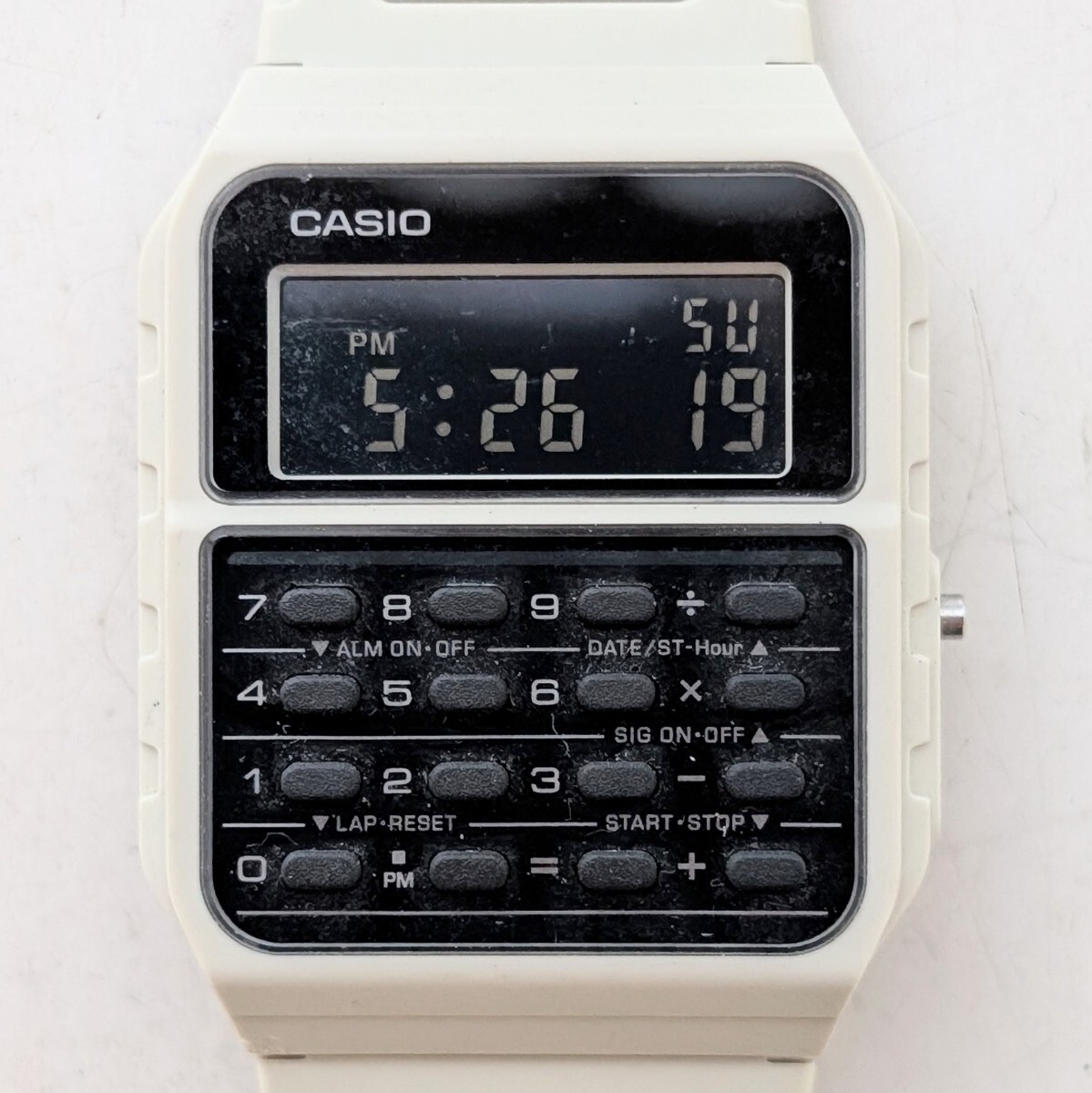 ☆廃盤完動品☆ヴィンテージ カシオ データバンクAB-10W アナログ+