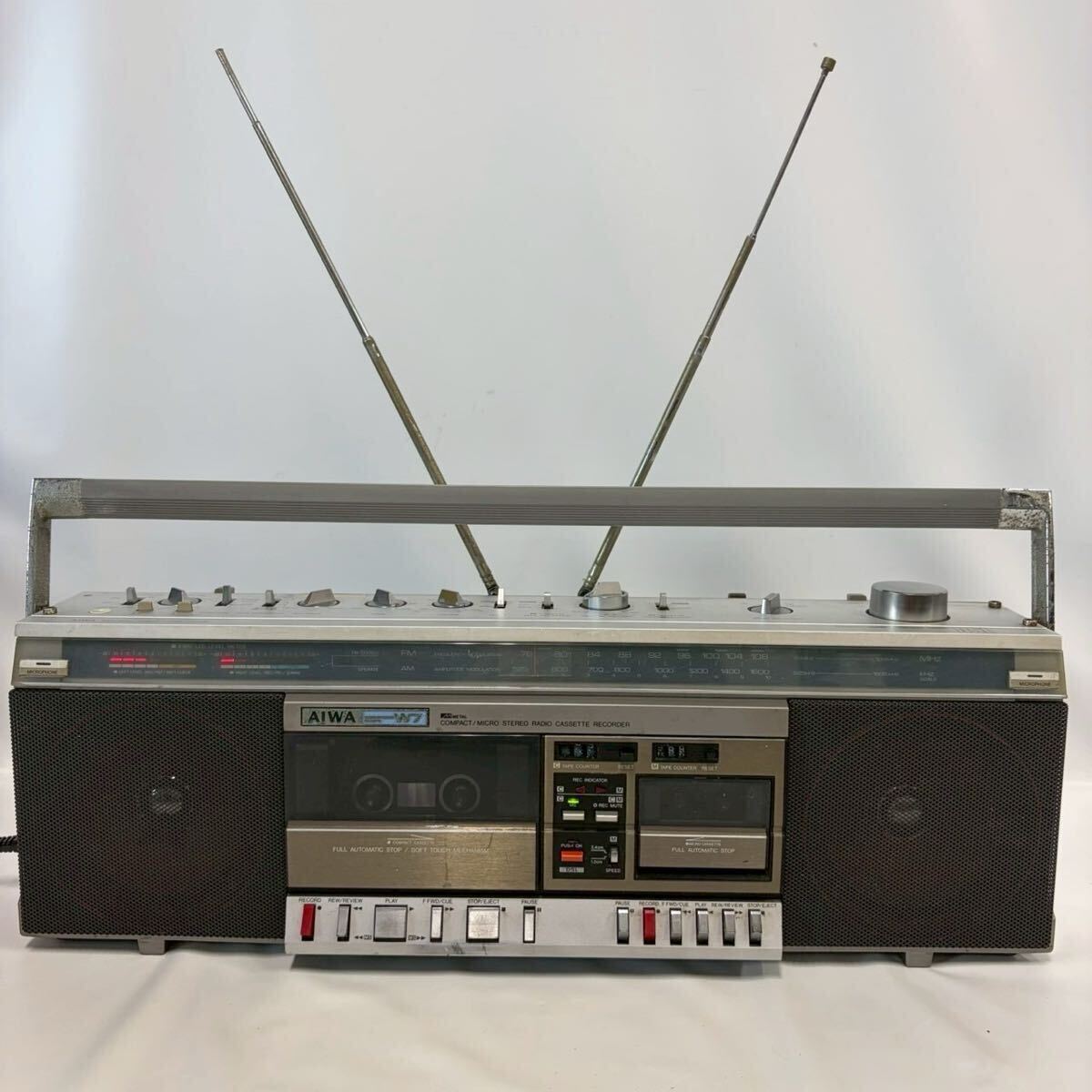 中古】SANYO WMR-CM ラジカセ ダブルカセットレコーダー カセット