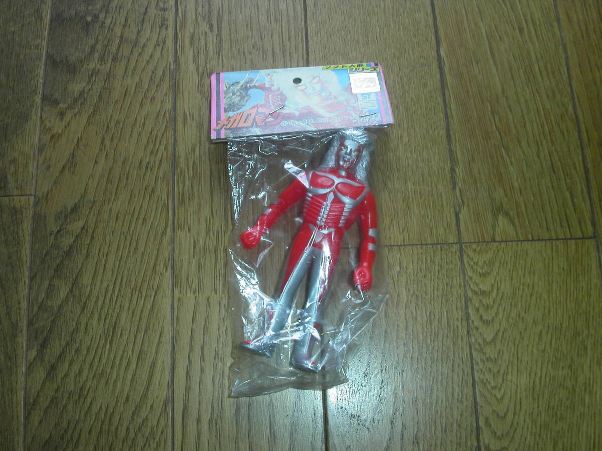 14 昭和レトロ◇タカトク メガロマン ソフビ 人形 約29cm◇の落札情報