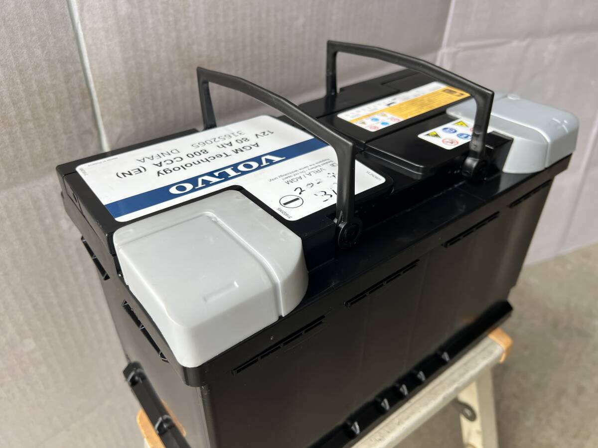 即決♪ VOLVO 純正 バッテリー 欧州車 用 中古 80Ah 700A V022A (検索