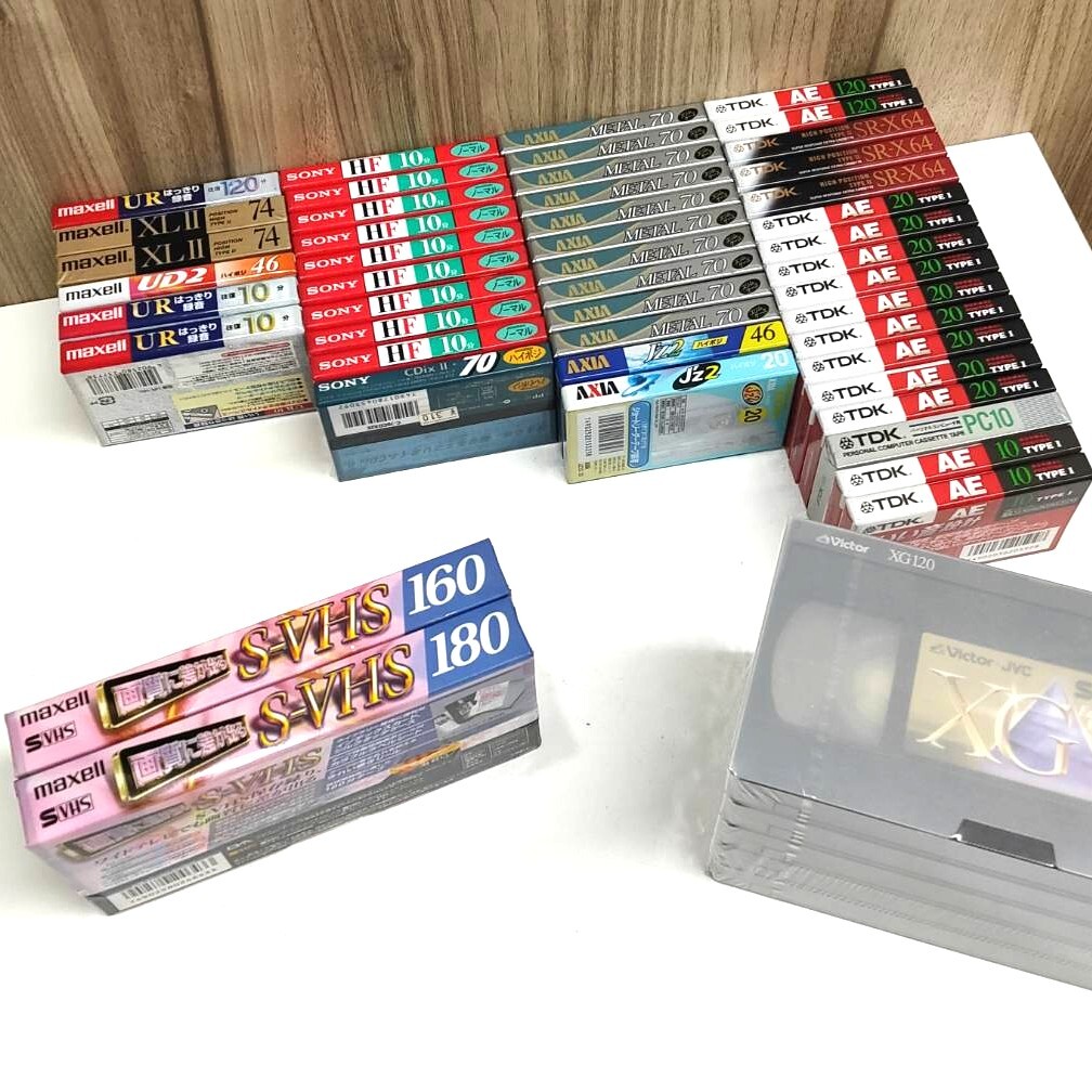 オーディオ機器 【新品】カセットテープ39本 ビデオテープ10本