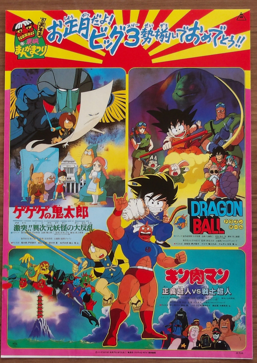 東映まんがまつり 1987 缶バッジ 当時物 昭和レトロ ドラゴンボール