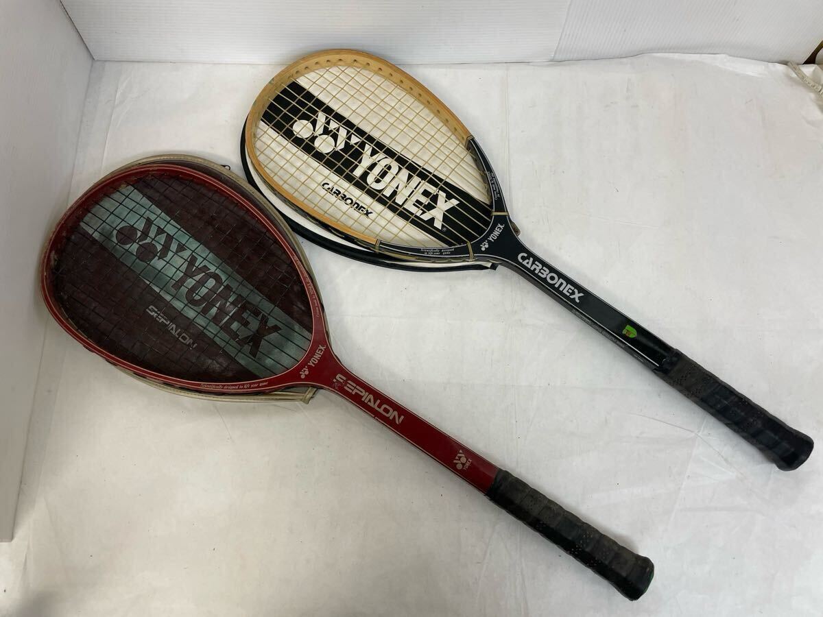 新品】L12037【テニスラケット7】ヨネックス カーボネックス 3本 軟式