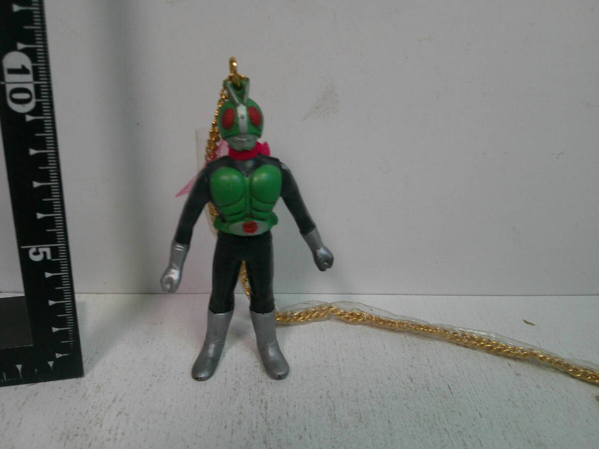 中古】☆当時物 パトラ 仮面ライダー 新1号 ソフビ ペンダント