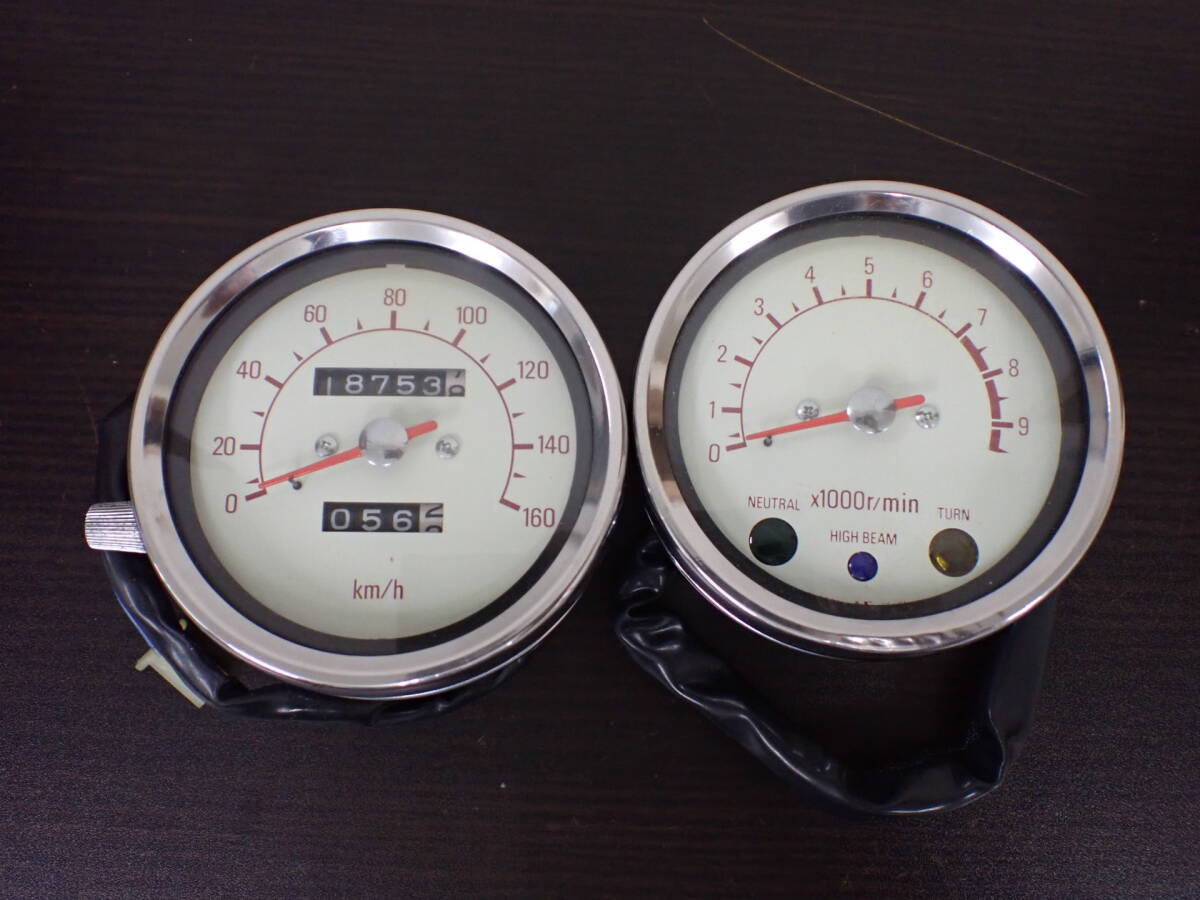 中古】SR400/SR500 スミスタイプ スピード タコメーターセット 走行