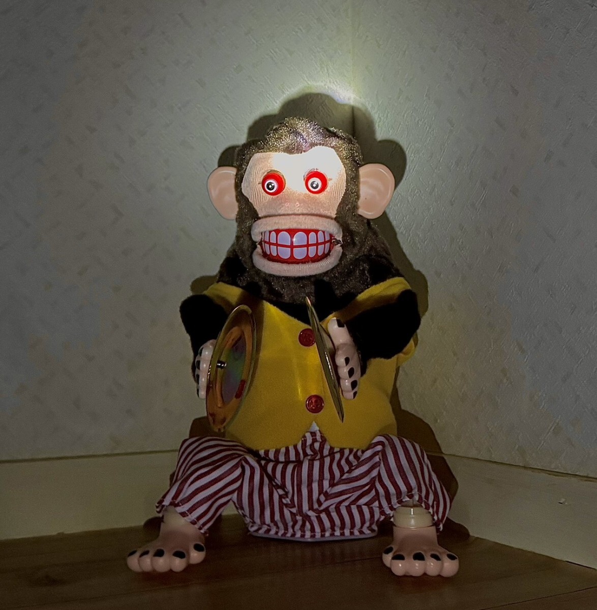 わんぱくスージー 電動 アクショントーイ 箱付き シンバル サル 人形