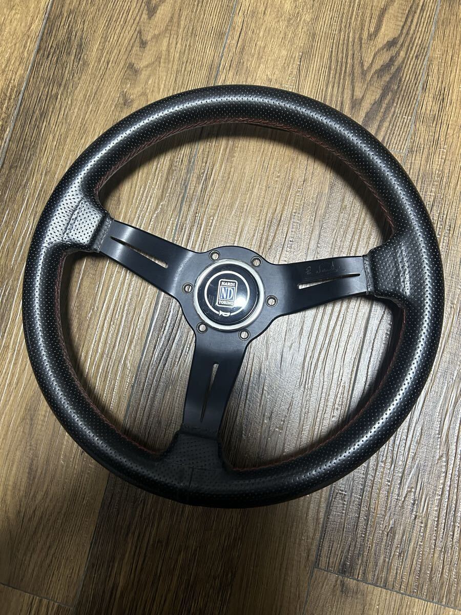 新品】NARDI ナルディ ステアリング ディープコーン パンチングレザー