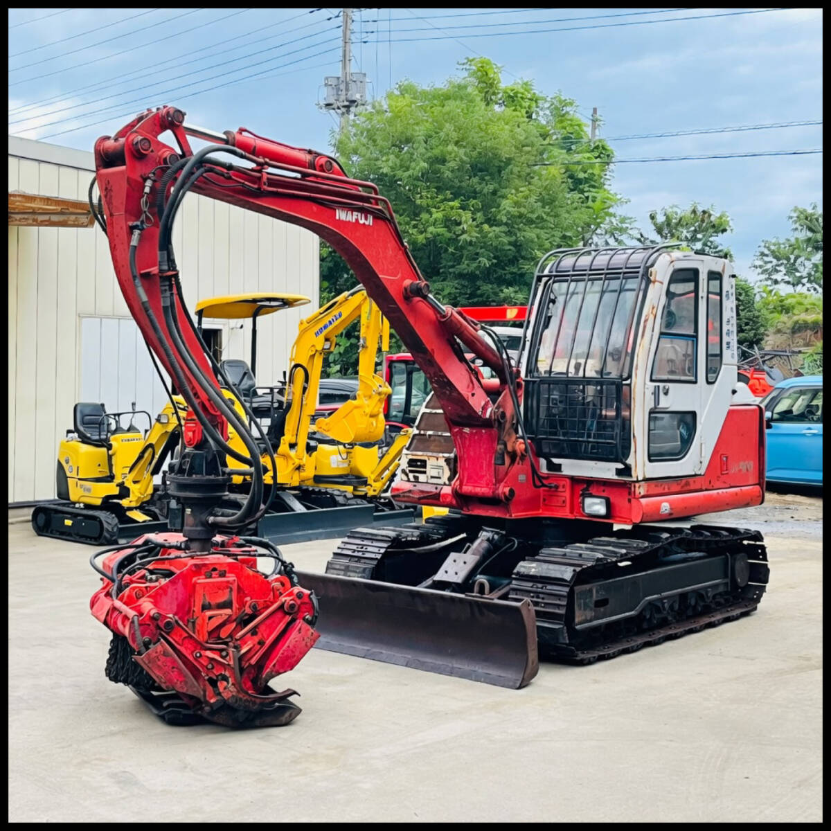 イワフジ工業 CT-500 油圧ショベル プロセッサ付き GP-532 油圧