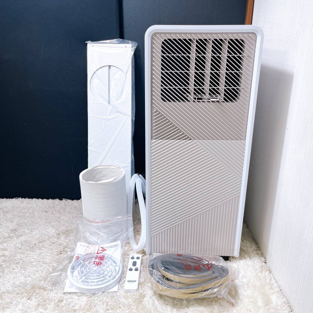 保証付 送料185円 YAMAZEN 窓用 エアコン リモコン WI-14 (管理NO