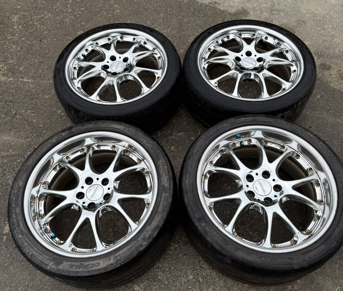SSR エイグルストラッセ風 ホイール2本 17インチ×9J 約ET+37 PCD114.3