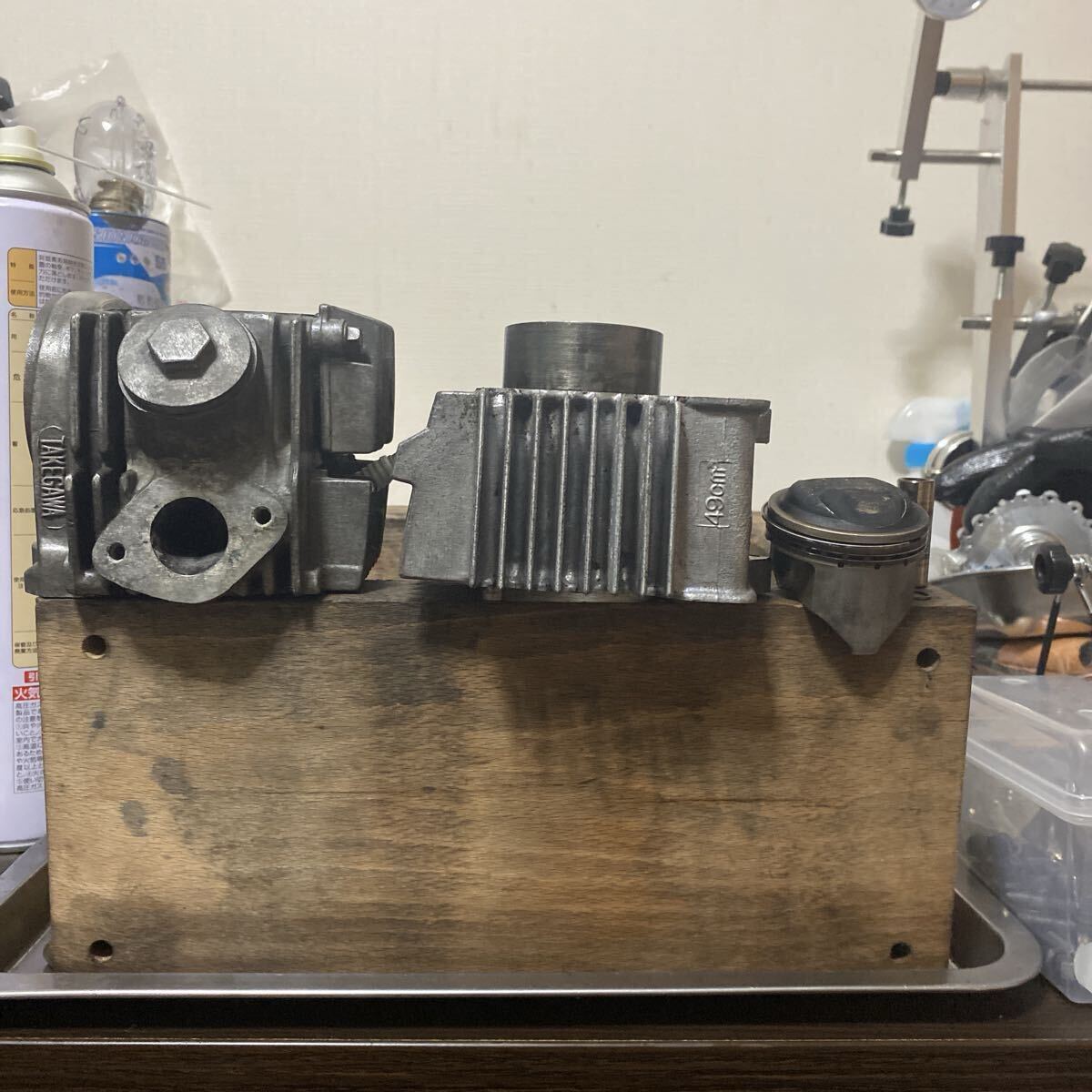 ダックス70 エンジン 希少 E2ヘッド 浮き文字 クラッチ付き 6V DAX70