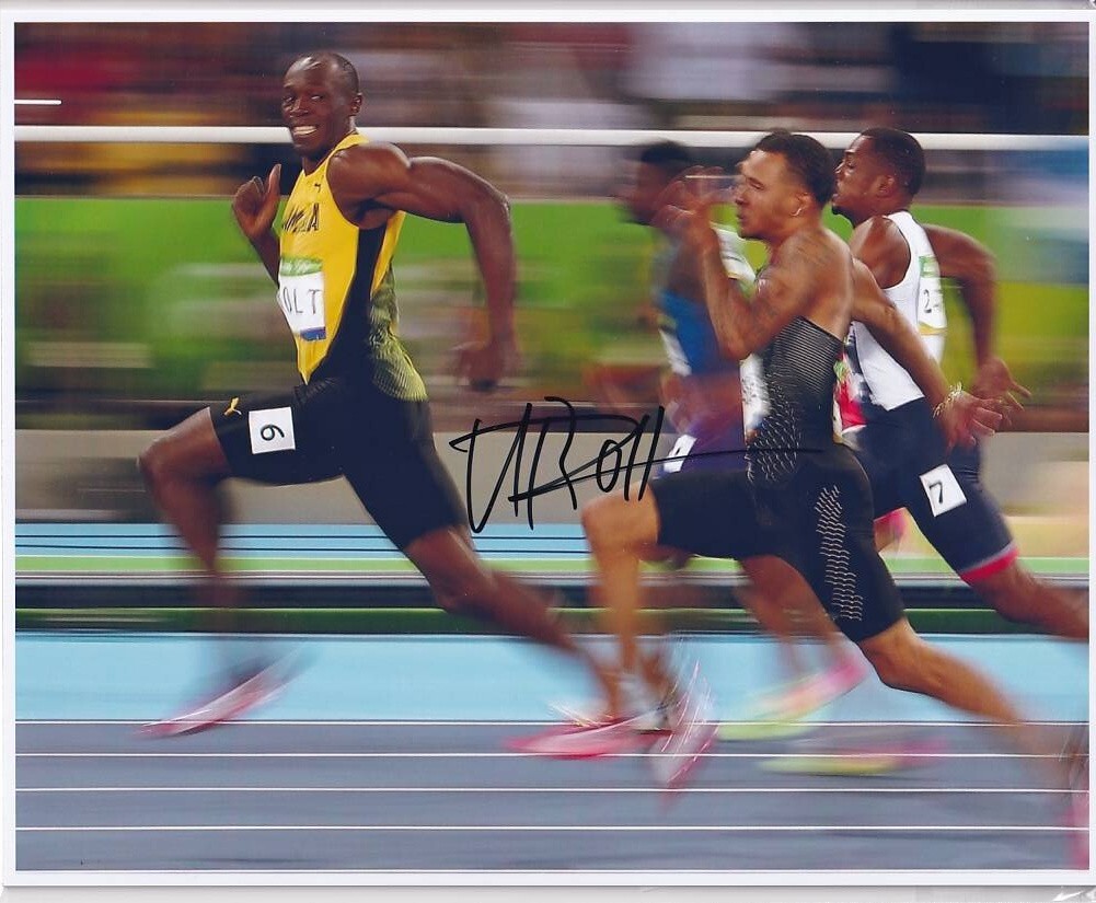 新品】ウサイン・ボルト 直筆サインフォト/写真 陸上 Usain Boltの落札