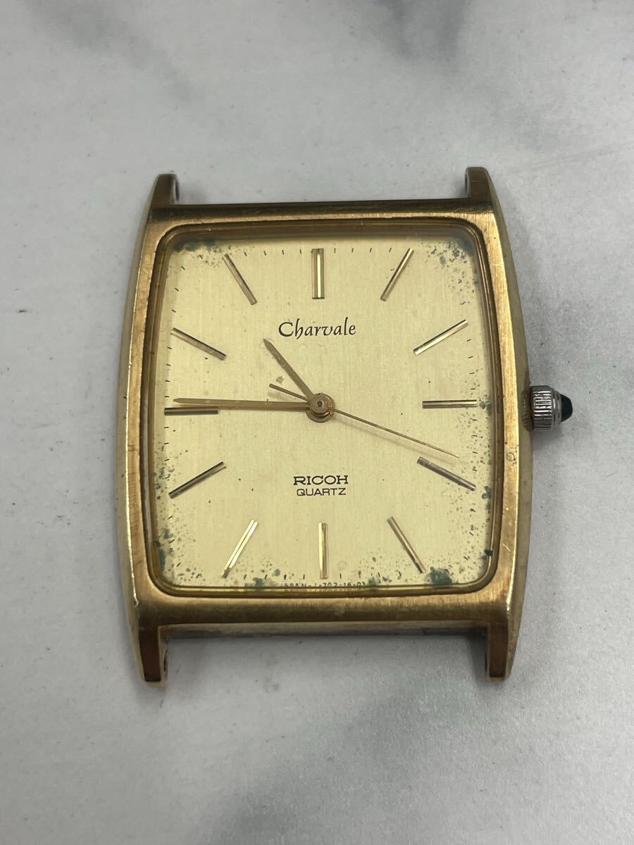 未使用/不動□デッドストック RICOH Charvale QUARTZ リコー シャル 