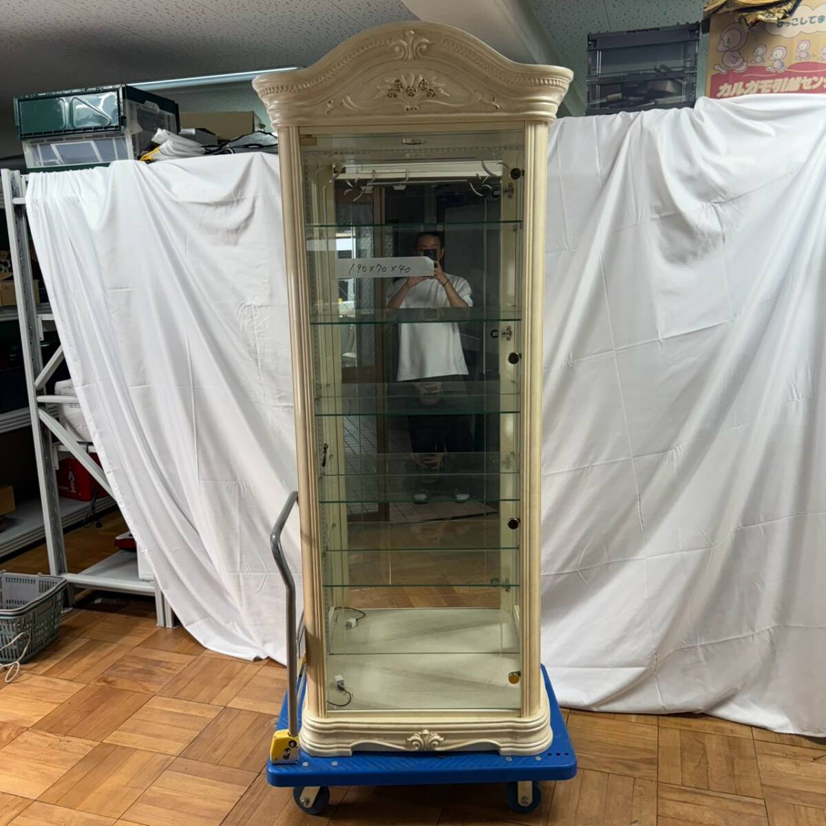 大和 冷機 冷蔵ショーケース 動作確認済 中古 取説付 221-LAU-15 業務