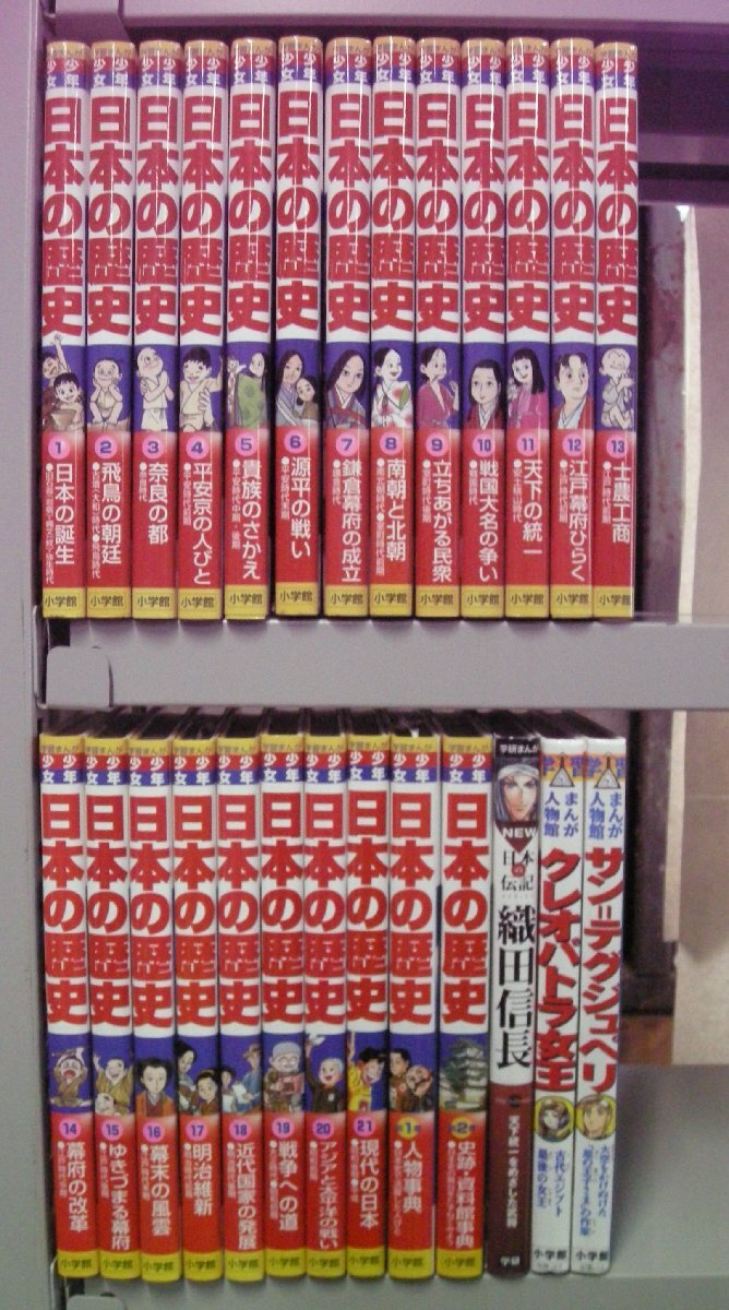 学習まんが人物館 小学館版 全20巻BOX＋4冊 24冊セットの落札情報詳細