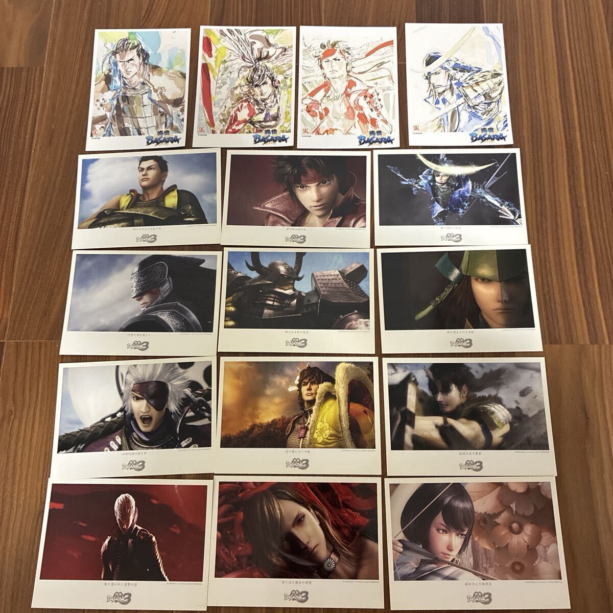 戦国BASARA】ポストカード39枚/真田幸村/猿飛佐助/伊達政宗/毛利元就