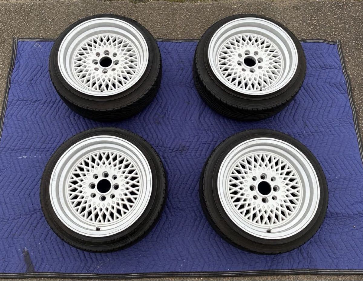 HLK ホイール 15インチ 4本 4穴マルチ pcd100 pcd114.3 タイヤ4本新品