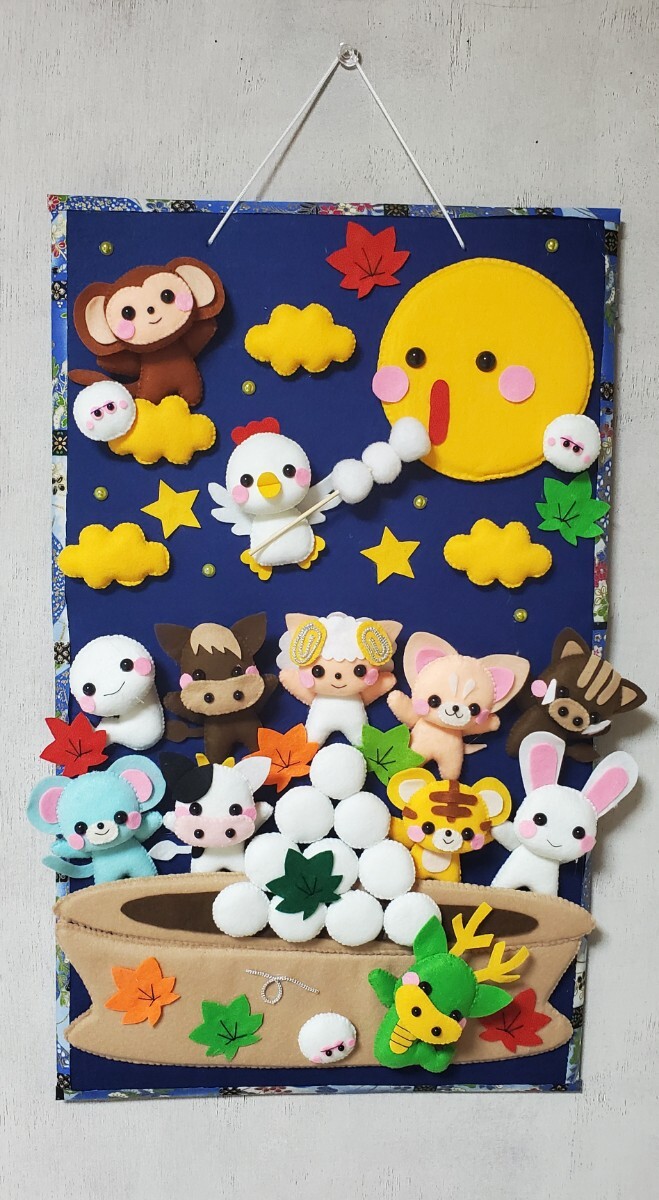 新品】petit chaleur* ハンドメイド* フェルトリース* 大物