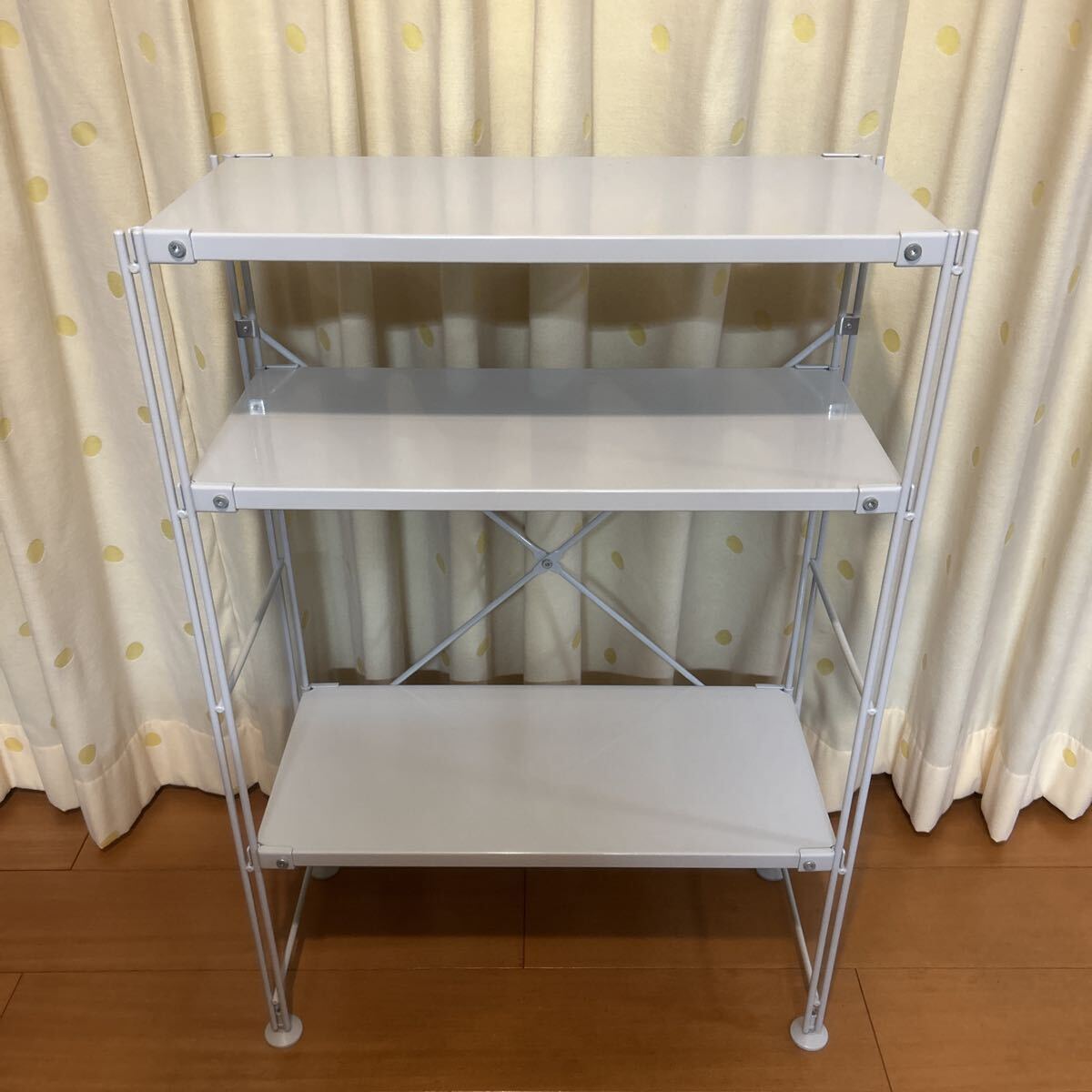 ☆MUJI 無印良品☆キャスター付き スチールユニットシェルフ 幅59cm