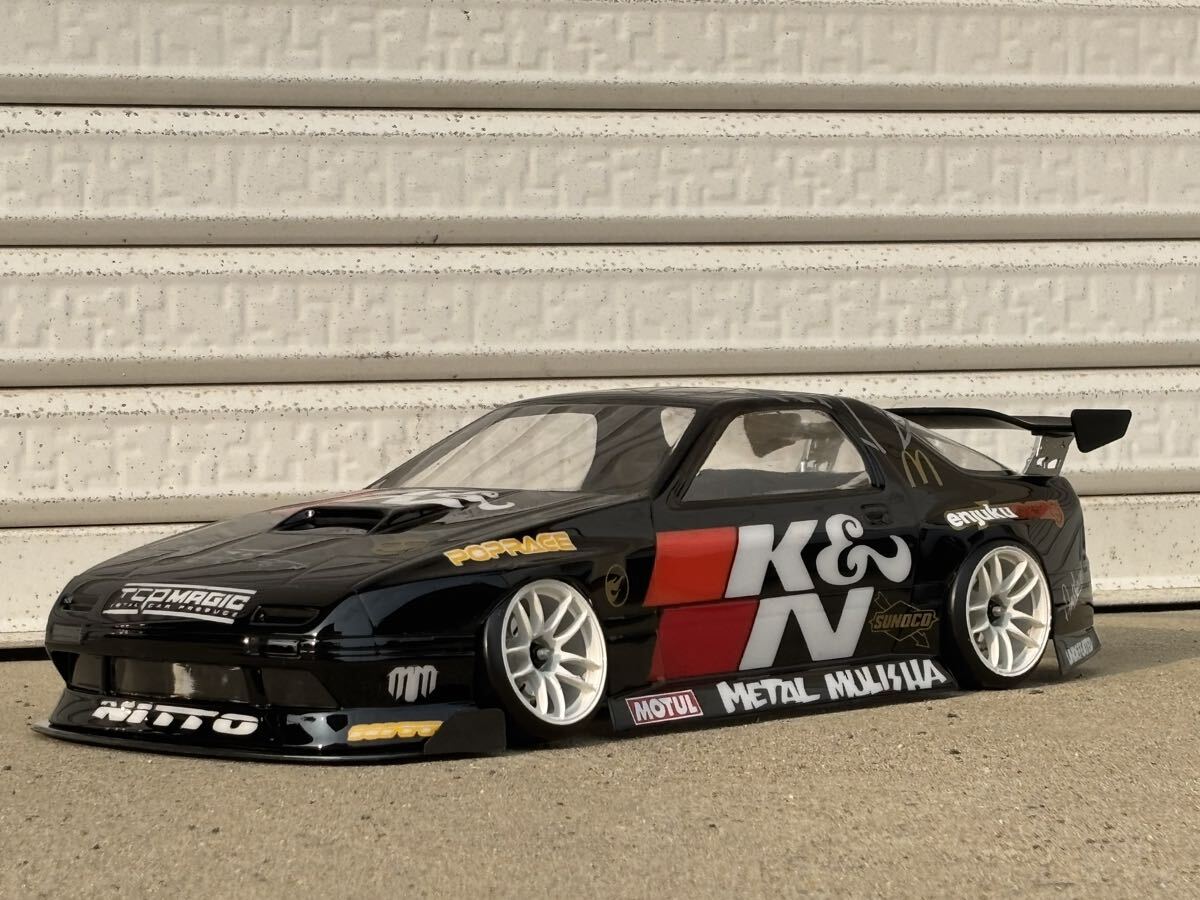 中古】RX-7 FC3S ヨコモ 侍 検)マツダ FD ヨコモ ラジコンボディ 1/10