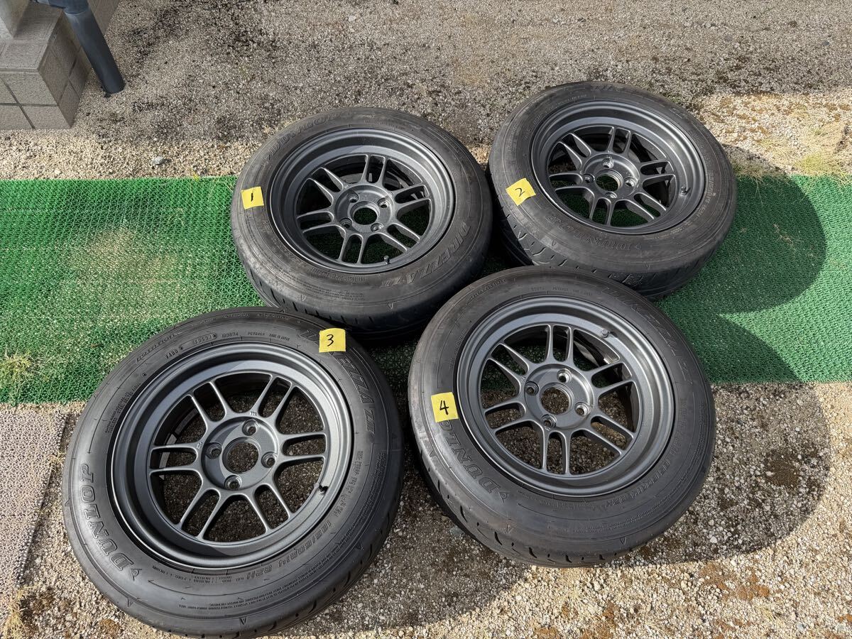 エンケイ レーシング RPF1RS 15インチ 8J 4H-100 マットダークガン