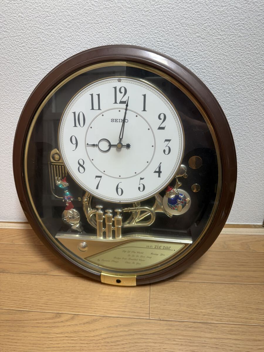 SEIKO セイコー からくり時計 AM610G zig zag ジグザグ メロディ 10曲