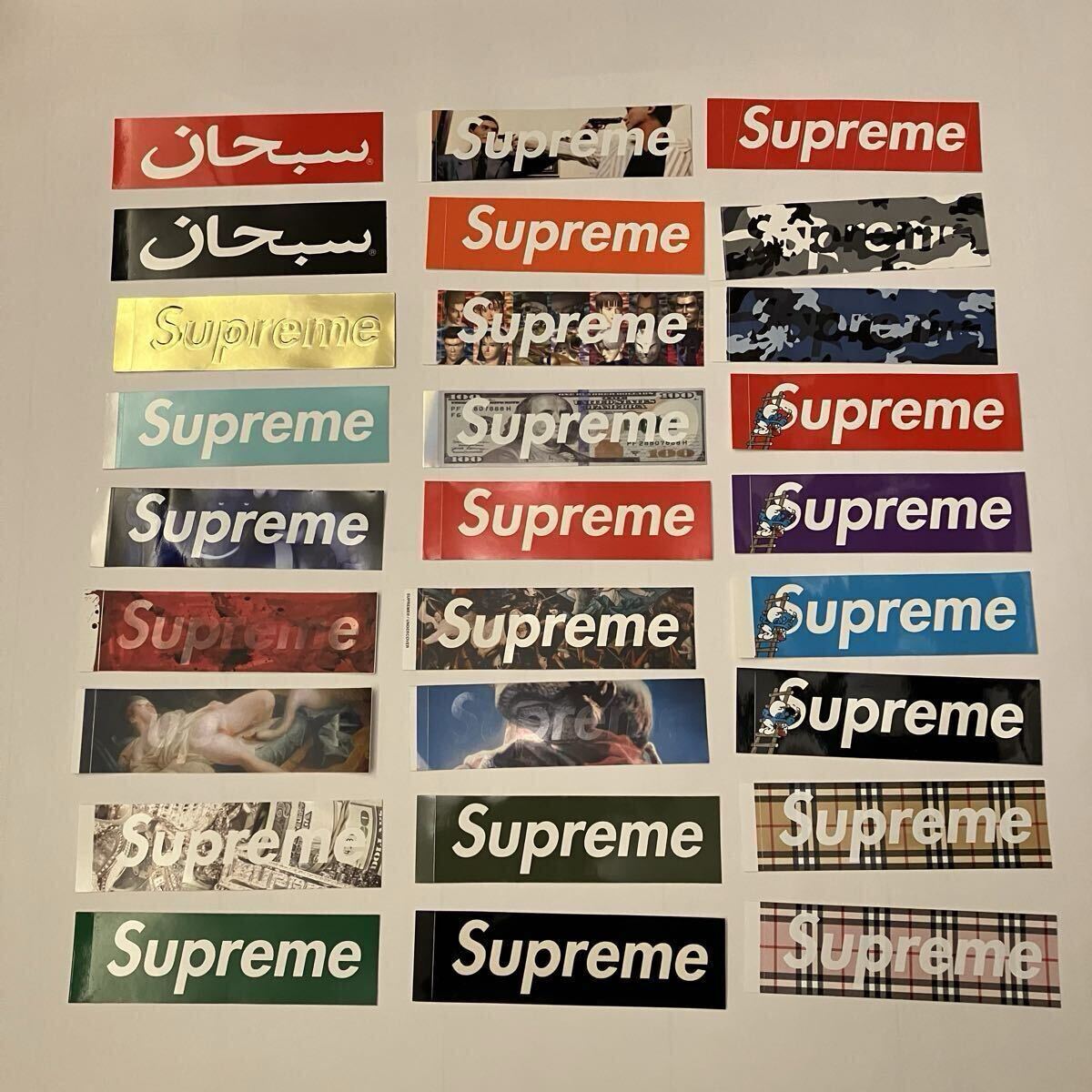 新品】激レア 新品 40種類 Supreme Box Logo Sticker シュプリーム
