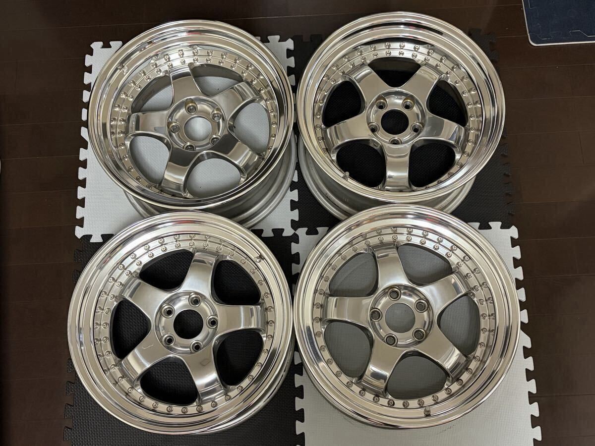 ワーク マイスター cr01 バフフィニッシュ 15インチ 114.3 4穴 9.5j