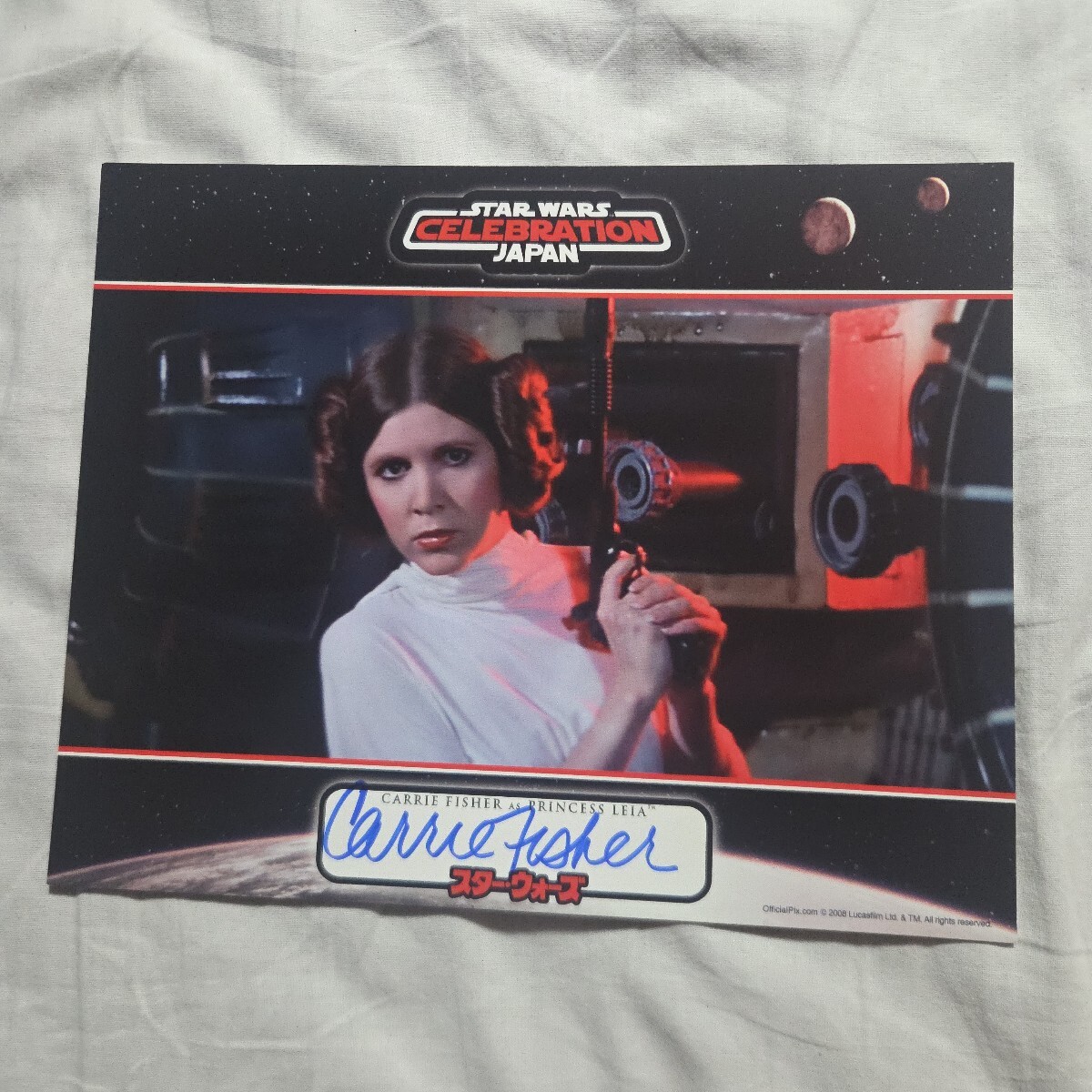 新品】□キャリー・フィッシャー☆スターウォーズ☆レイア姫☆大判☆3