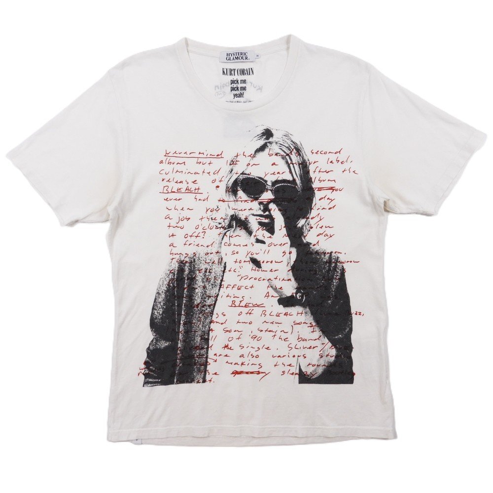 中古】キムタク着私物 ヒステリックグラマー カートコバーンTシャツM黒