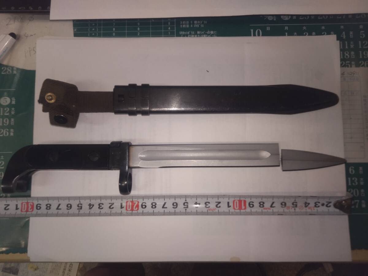 中古】実物 旧東ドイツ製 AKM用 6kh3銃剣 バヨネット AK47 GHKの落札