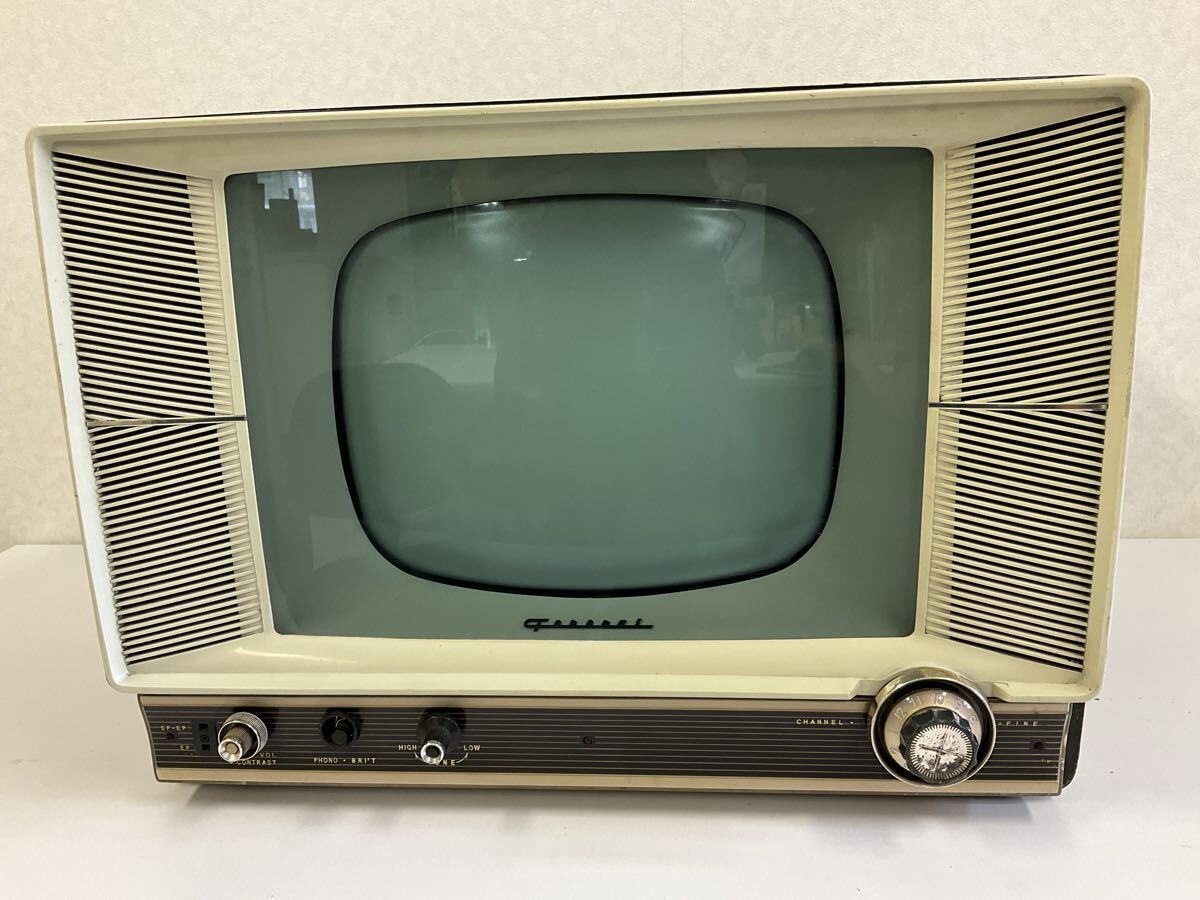 昭和レトロ ブラウン管テレビ GENERAL TYPE14T-10 農協のマーク 日立