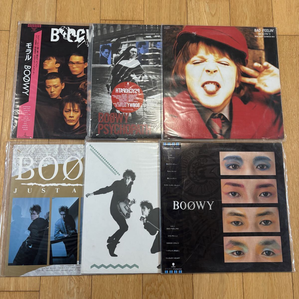 boowy GIGS just a hero tour 1986 氷室京介 布袋寅泰 LP レコード