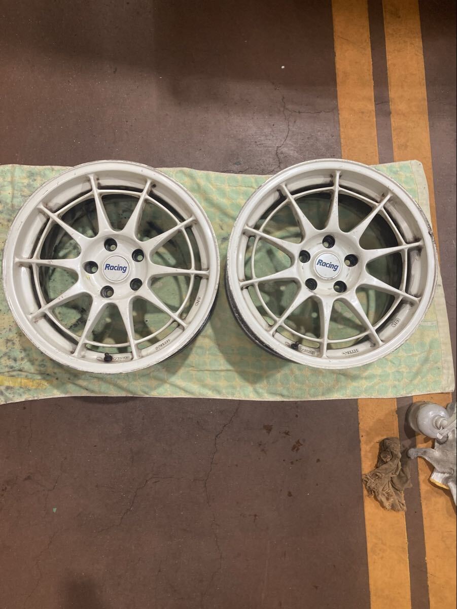 軽量ホイール ENKEI NT03 白 ホワイト 18x9J+35 114.3-5H 4本の落札