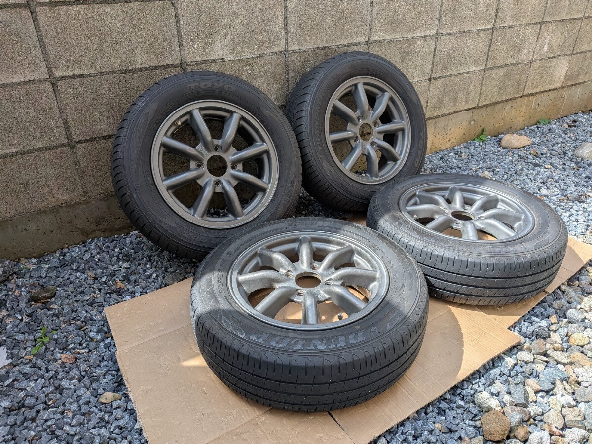 ワタナベ 155/55R14 6J PCD114.3 カプチーノ EA11・EA21 4本セットの
