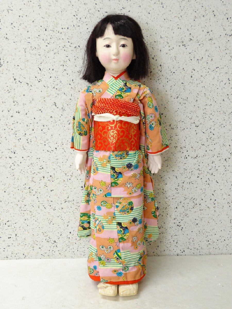 即決！◇ 竹内益次郎 75cm 大型 市松人形 女の子 大正の落札情報詳細