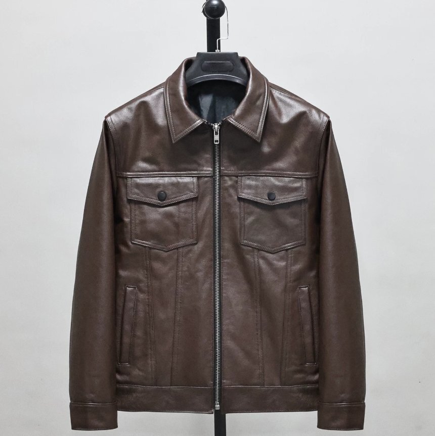 中古】赤西仁着用SHELLACシェラック同色同型レザーライダースJKT黒46の