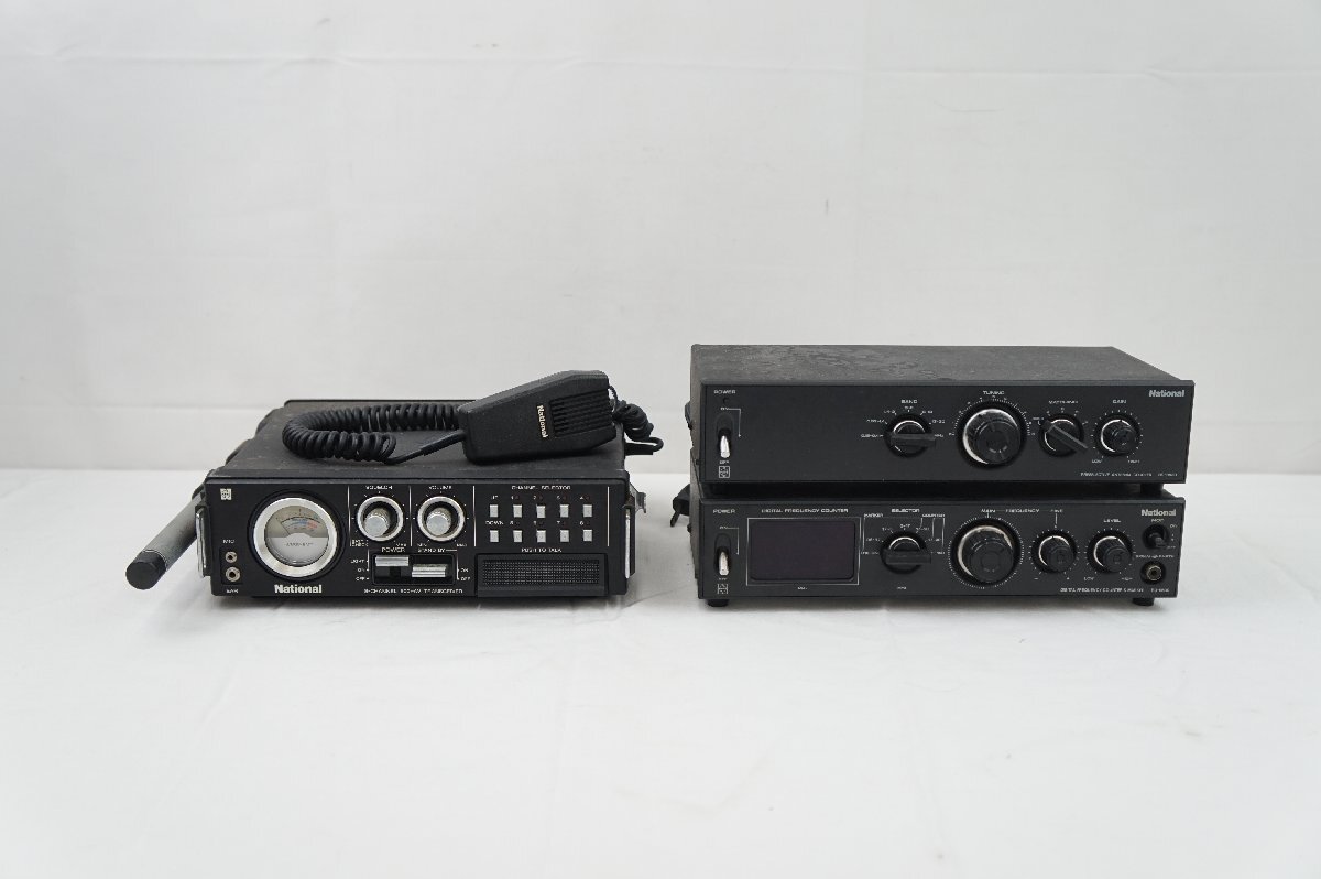 美品 National 8チャンネル CB無線機 RJ-580D / 合法CB市民無線 500mW